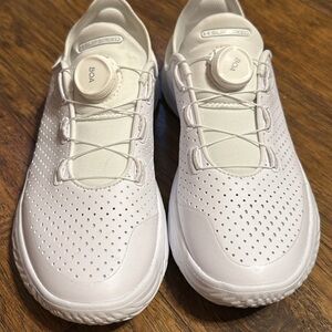 SlipSpeed White Athletic Shoes with BOA System Women 7.5